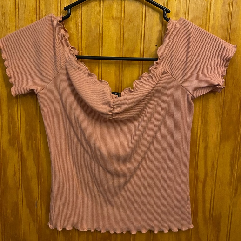 off the shoulder crop top
